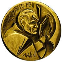 Jan Paweł II - komplet medali z piątego roku pontyfikatu - autorstwa Ernesta Guentera Hansinga, Aw..