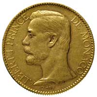 Albert 1889-1922, 100 franków 1896 A, Paryż, Fr. 13, złoto 32.23 g