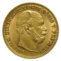 5 marek 1877 / C, Frankfurt, J. 244, Fr. 3827, złoto 1.99 g