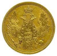 5 rubli 1853, Petersburg, złoto 6.53 g, Bitkin 3