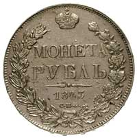 rubel 1843, Petersburg, Bitkin 202, minimalne ślady czyszczenia