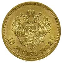 10 rubli 1902, Petersburg, Bitkin 10, Kazakow 251, Fr. 179, złoto 8.60 g