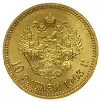 10 rubli 1903, Petersburg, Bitkin 11, Kazakow 267, Fr. 179, złoto 8.60 g