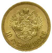 10 rubli 1904, Petersburg, Bitkin 12, Kazakow 281, Fr. 179, złoto 8.60 g
