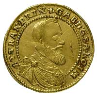 dukat 1629 NB, Nagy Banya, Resch 500, Fr. 366, złoto 3.43 g, moneta wybita lekko uszkodzonym stemp..