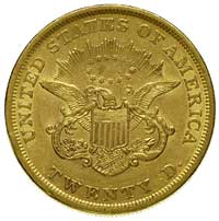 20 dolarów 1853, Filadelfia, Fr. 169, złoto 33.3