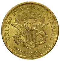 20 dolarów 1857, Filadelfia, Fr. 169, złoto 33.41 g