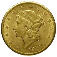 20 dolarów 1883 / CC, Carson City, Fr. 179, złoto 33.39 g, nakład 59.962 sztuk