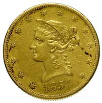 10 dolarów 1854 / S, San Francisco, Fr. 157, zło