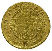 Karol VI 1711-1740, dukat 1734 K - B, Krzemnica, Fr. 171, złoto 3.47 g