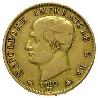 Napoleon Bonaparte 1805-1814, 40 lirów 1810 M, M
