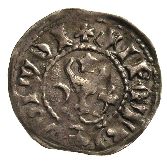 Piotr I 1375-1391, grosz, Aw: Głowa wołu z gwiazdą między rogami, Rw: Tarcza herbowa, Kop. 3707 R2, 0.93 g