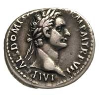 Domicjan 81-96, denar, Aw: Głowa cesarza w wieńcu laurowym w prawo, w otoku napis, Rw: Stojąca Min..