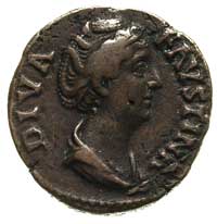 Faustyna Starsza - żona Antoninusa Piusa, as, Aw: Popiersie w prawo, Rw: Aeternitas siedząca na gl..