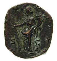 Crispina - żona Kommodusa, as, Aw: Popiersie w prawo, Rw: Hilaritas w lewo z palmą w prawej i rogi..
