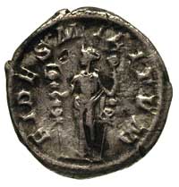 Maksyminus I 235-238, denar, Aw: Głowa cesarza w wieńcu laurowym w prawo, w otoku napis, Rw: Fides..
