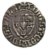 Konrad Zöllner von Rothenstein 1382-1390, szeląg, Toruń, Aw: Tarcza wielkiego mistrza, w otoku nap..