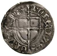 Konrad von Erlichshausen 1441-1449, szeląg, Aw: Tarcza wielkiego mistrza i napis MAGST CORADVS QVI..
