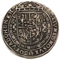 talar 1630, Bydgoszcz, wąskie popiersie króla z kokardą, 28.43 g, Dav. 4315, T. 6, ciemna patyna