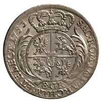 dwuzłotówka (8 groszy) 1753, bez liter E - C, Merseb. 1778, Olding 470, ładny egzemplarz