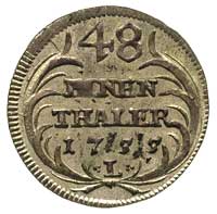 1/48 talara 1755, Drezno, Merseb. 1763, bardzo ładna moneta z delikatną patyną