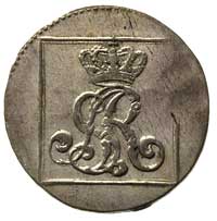 grosz srebrny 1767, Warszawa, mała korona, Plage 216, z połyskiem menniczym, lekko niedobity