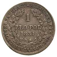 złotówka 1831, Warszawa, Plage 74, Bitkin 1.000, patyna