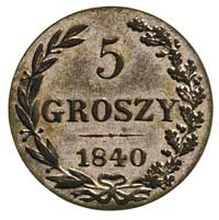 5 groszy 1840, Warszawa, Plage 140, Bitkin 1227,