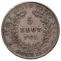 5 złotych 1831, Warszawa, Plage 272, justowane