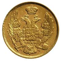 3 ruble = 20 złotych 1840, Petersburg, Plage 311, Bitkin 1081 R2, Fr. 111, złoto 3.93 g, rzadkie