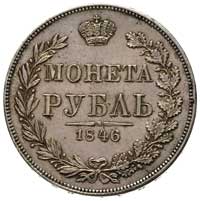 rubel 1846, Warszawa, ogon orła wachlarzowaty, Bitkin 425, Plage 437