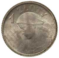 1 złoty 1924, Paryż, Parchimowicz 107 a, wyszukany, wyśmienity egzemplarz