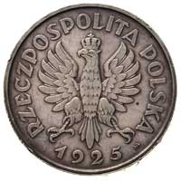 5 złotych 1925, Warszawa, Konstytucja, 81 perełek, srebro 24.95 g, Parchimowicz 113 b, wybito 1.00..
