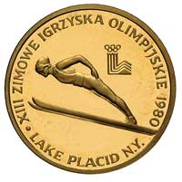 2000 złotych 1980, Warszawa, Lake Placid, złoto 8.02 g, Parchimowicz 346, stempel lustrzany, monet..