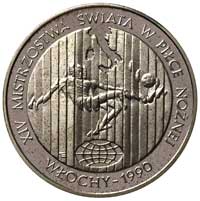 20 000 złotych 1989, Warszawa, Mistrzostwa Świata w Piłce Nożnej - Włochy 1990, nikiel, bez napisu..