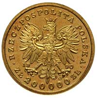 200.000 złotych 1990, Solidarity Mint (USA), Tadeusz Kościuszko, złoto 30.99 g, Parchimowicz 634, ..