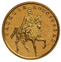 200.000 złotych 1990, Solidarity Mint (USA), Tadeusz Kościuszko, złoto 30.99 g, Parchimowicz 634, ..