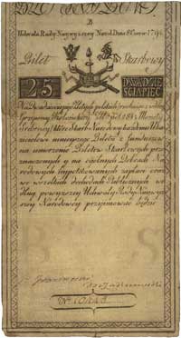 25 złotych 8.06.1794, seria B, Miłczak A3, Lucow 25 R1