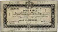 1 talar 1.12.1810, podpis komisarza: J. Nep. Małachowski, Miłczak A12b, Lucow 54 R2