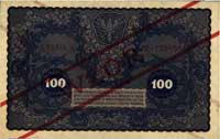 100 marek polskich 23.08.1919, WZÓR, bez perfora
