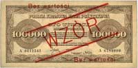 100.000 marek polskich 30.08.1923, WZÓR, bez per