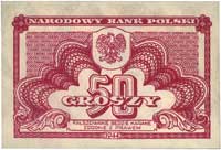 50 groszy i 1 złoty 1944, \... obowiązkowym, seria CE