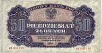 50 złotych 1944, \... obowiązkowym, seria AM