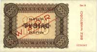 1.000 złotych 1945, WZÓR, seria A 1234567, Miłczak 120a, rzadkie, ładnie zachowane
