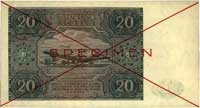 20 złotych 15.05.1946, SPECIMEN, seria A 1234567, Miłczak 127a