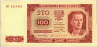 100 złotych 1.07.1948, seria DP, Miłczak 139b