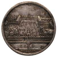 medal na przywitanie nowożeńców- królewicza Fryderyka Augusta i Marii Józefy w Dreźnie, 1719 r, Aw..