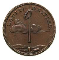 medal nagrodowy EQUITI DEXTERO autorstwa J.F.Holzhaeussera, 1775r, Aw: Pod koroną monogram królews..