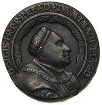 medal Zygmunt Stary 1527 r- kopia XIX wieczna, Aw: Popiersie w prawo, w otoku napis, Rw: W centrum..