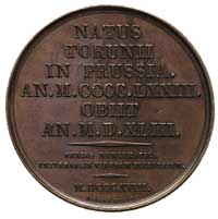 Mikołaj Kopernik, medal sygn. PETIT, 1818 r, Aw: Popiersie Kopernika w lewo, otoku napis NICOLAUS ..
